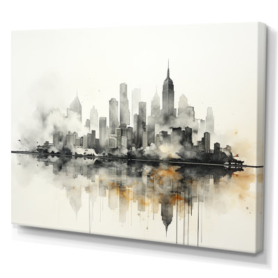 Onyx Outline Sckycraper, impression sur toile