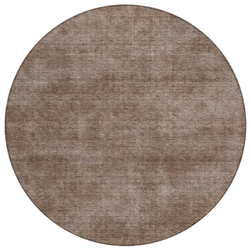 Tapis d'intérieur rond lavable d'intérieur de 8 pi HomeRoots