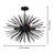 Addre 6 - Light 24.4" Black Sputnik Sphere Chandelier