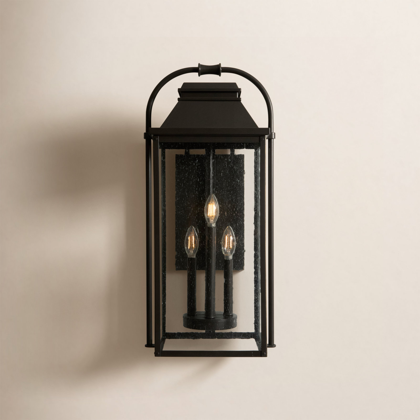 Newson 4-Light Outdoor Wall Lantern, Antique Bronze