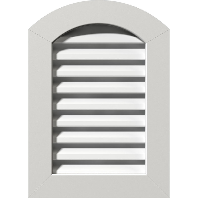 Évent extérieur en plastique pour pignon, H 25 po x l 21 po x P 3 po