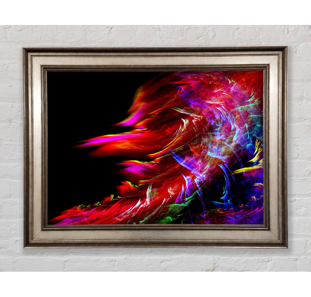 Gerahmtes Wandbild Rainbow Inferno