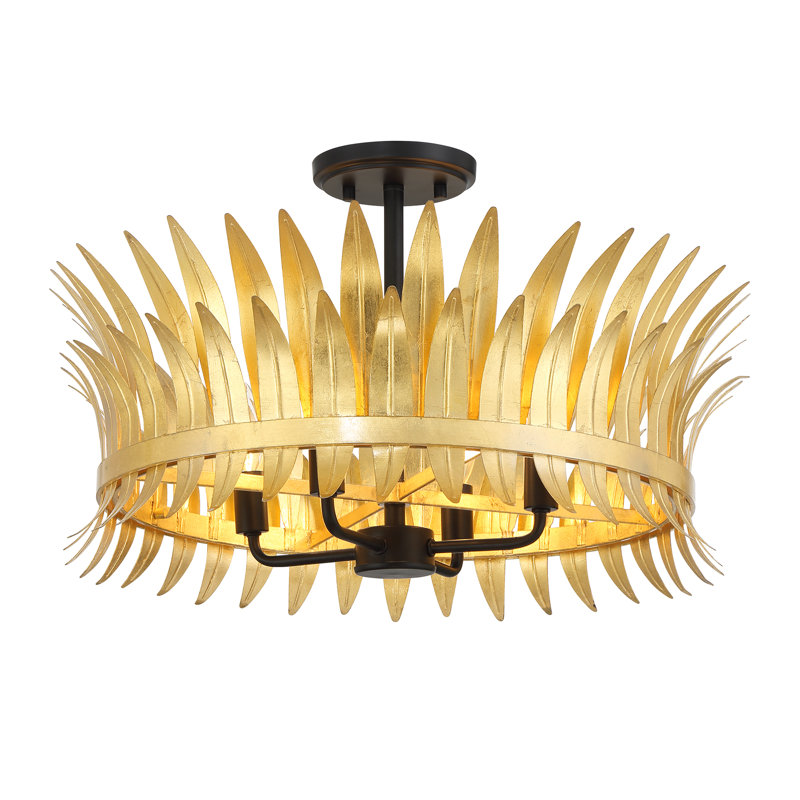 Hend Flush Mount in True Gold, True Gold