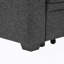 Canapé modulaire 76,5 po en mélange de lin avec lit escamotable et rangement pour chaise longue-1570925203