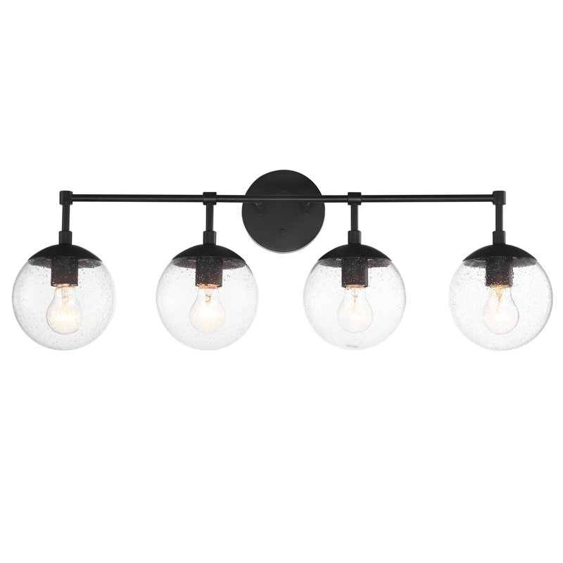 Gracelyn 4 - Light Dimmable Vanity Light, Black