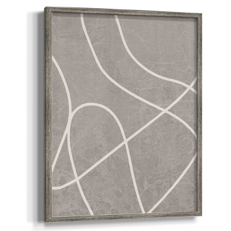 Fissures I Framed Print - Solid Wood, 21" H x 17" W