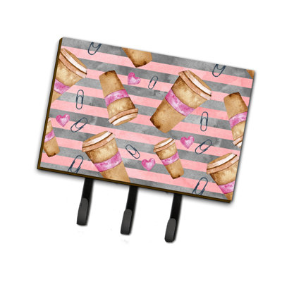 Metal Wall Organizer with Key Hooks