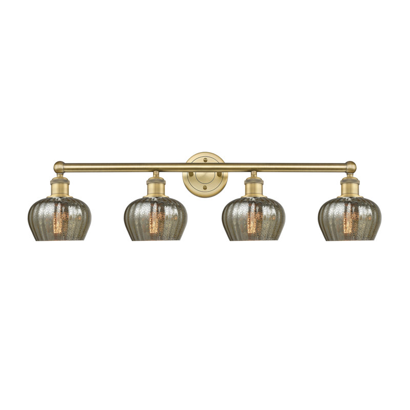 Noille 4 - Light Dimmable Vanity Light, Mercury, Brushed Brass