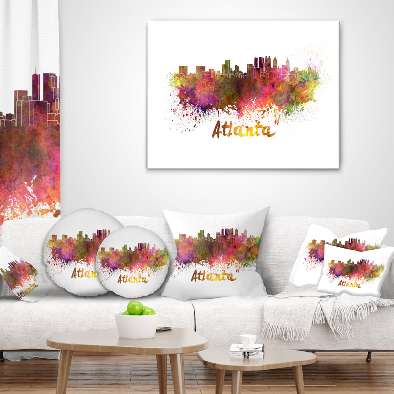 Coussin lombaire d’horizon atlanta cityscape