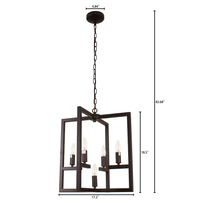 Redner 5 - Light Geometric Chandelier