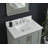 37 Inch Carrara Whte Quartz Vanity Top With Sink & Backsplash-119457697