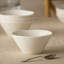 Ensemble de 4 bols à crème glacée Linen Stoneware