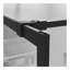 Goodyo 34" Shower Screen Door Walk-in Wet-room, Black, 3-panel Style