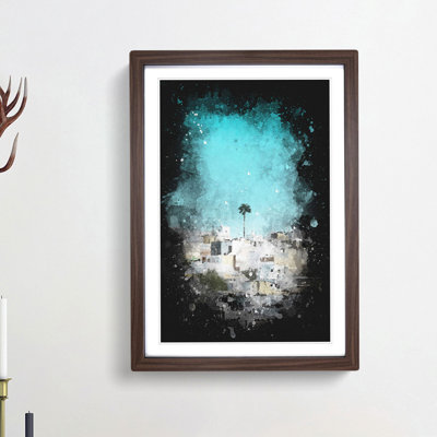 Rooftops in Montecorto Spain - Picture Frame Graphic Art Print