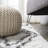 Perine Moroccan Style Diamond Shag Ivory/Dark Gray Rug-1102263412