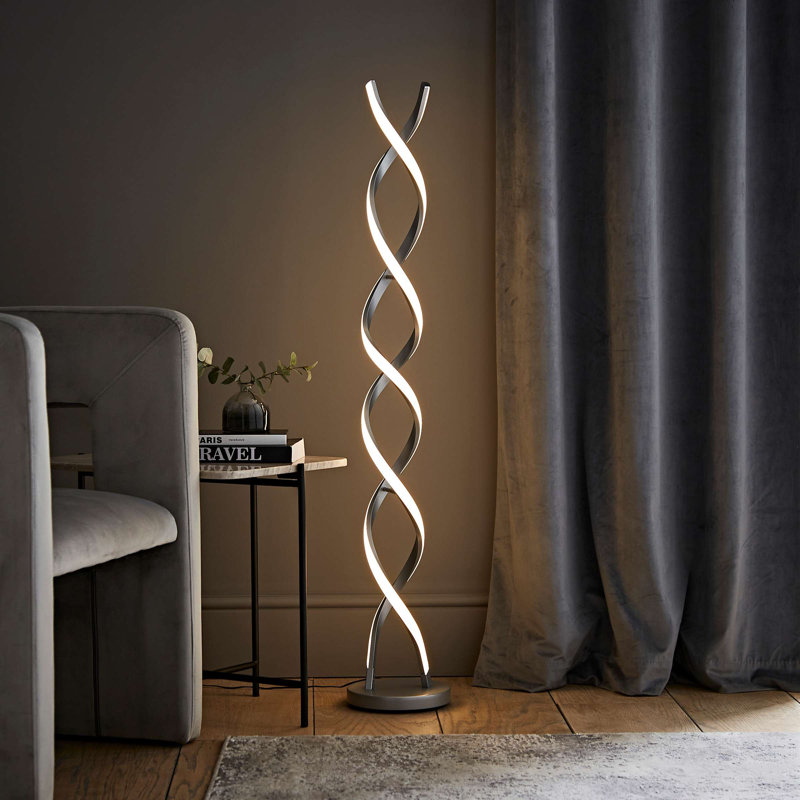 120cm Novelty Floor Lamp, Matte Grey