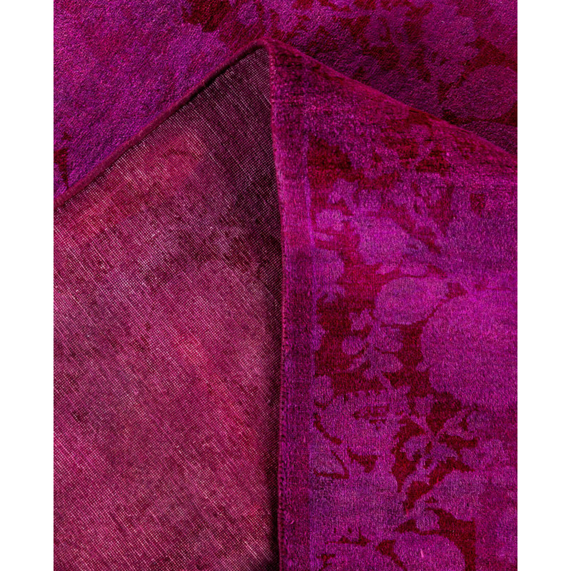 Overdyed One-of-a-Kind 4' 8" X 6' 9" Hand Knotted Area Rug