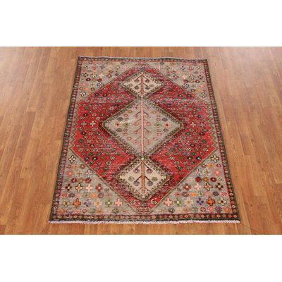 Tapis traditionnel rétro géométrique 4 x 6