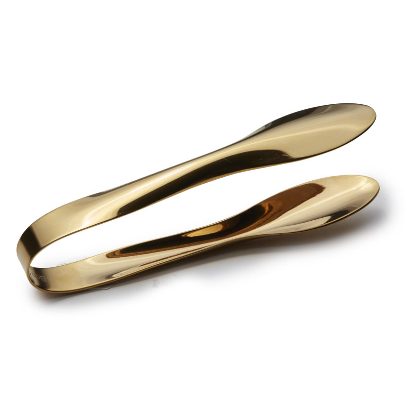 Stainless Steel Salad / Serving Tongs, Gold