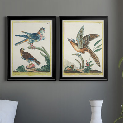 " Pastel Birds III " 2 - Pieces Painting Print