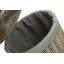 Wicker Round Laundry Basket with Grey Sage Lining-972818362-972818363