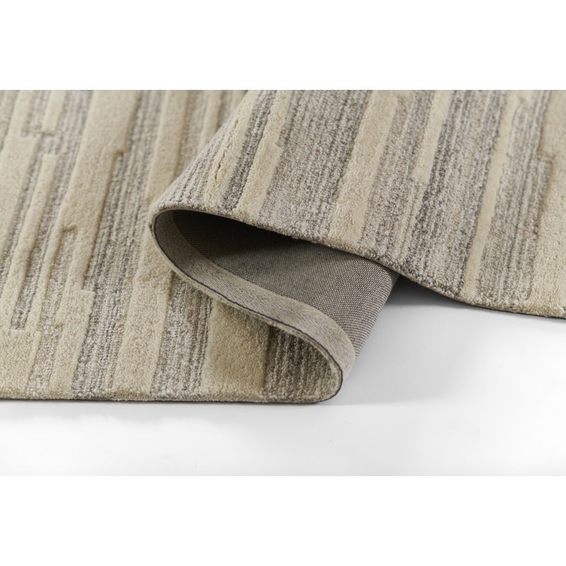 Keaundra Wool Abstract Indoor Rug, Rectangle 5' x 8'
