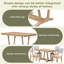 Rustic 5-Piece Dining Table Set With 4 Upholstered Chairs, 59-Inch Rectangular Dining Table With Trestle Table Base-828967244