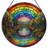 12"H Rainbow Landscape Stained Glass Window Panel
