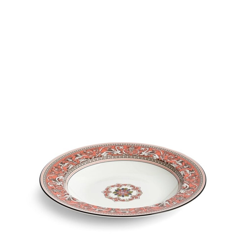 Wedgwood Florentine Colours Rim Soup 8.9In, Orange