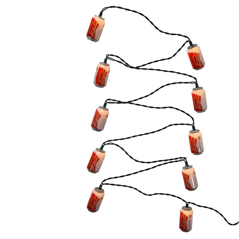 Budweiser Can 10 Light String Lights