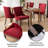 A&a furniture ultra side dining chairs | set of 2 | thickened fabric, solid wood legs | bronze nailhead-497689671-498990612