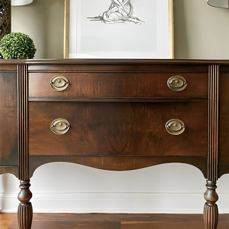 Retro Multifunctional Practical Console Table, 35.43" H x 57.09" W x 19.69" D