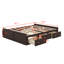Structure de lit plateforme en bois avec 6 tiroirs-1693532165