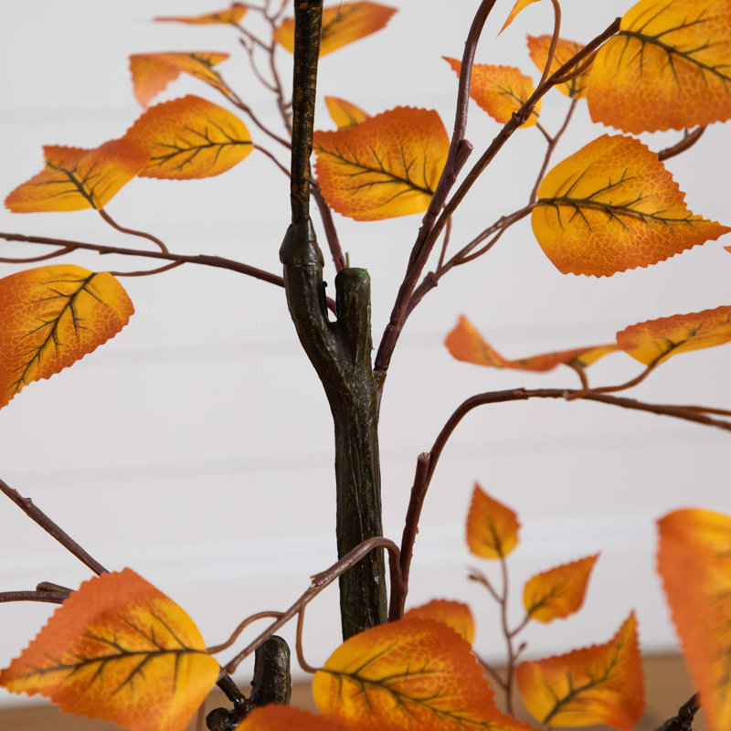 48" H Artificial Birch Leaf Fall Tree