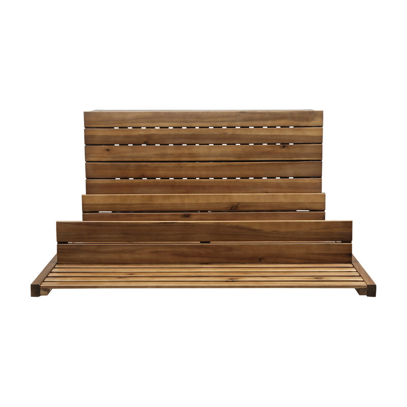 Élégant banc en bois avec support de rangement - entrée 68,38 po de haut x 37,91 po de large 17,56 po de profondeur organisez votre espace