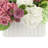 Hydrangea and Dahlia Arrangement in Ceramic Vase