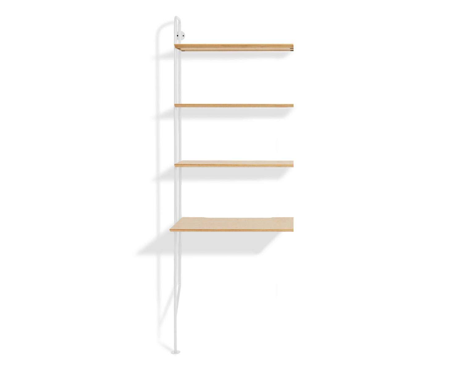 Hitch Leaning / Ladder Desk, White, White Oak