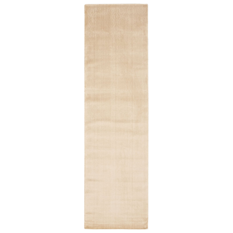 Tapis beige clair Hedvig, Tapis de couloir 2 pi 3 po x 8 pi