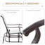 Fauteuil oscillant d'extérieur Outsunny