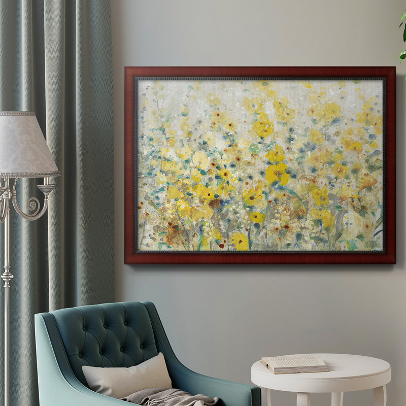 «Cheerful Garden II», reproduction d'art sur toile, H 16 po x l 20 po x P 2,5 po, Brown Framed