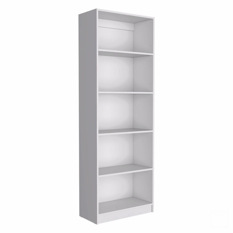 2 Piece Home Bookcase Set,  With 10 Shelves, 11.7" H x 71.1" W x 42.4" D, White