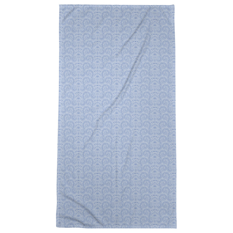 Serviette de bain Third Eye, Bleu et pastel