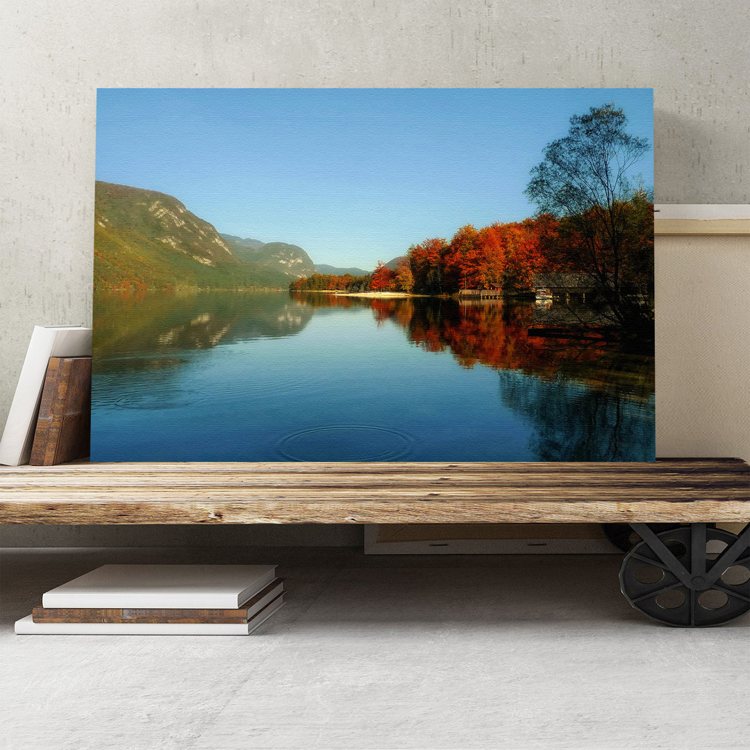 Landscape Lake Bohinj Slovenia Photographic - Wrapped Canvas