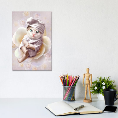 Cat Spa by Adam Lawless - Wrapped Canvas Gallery-Wrapped Canvas Giclée