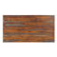 Table de salle à manger Myra, plateau rectangulaire 67 po en bois de sheesham brun noyer, base en métal noir