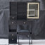 Tabouret de table de meuble-lavabo 29,2 po avec tiroir de gauche, grand tiroir coulissant, commande tactile, interrupteur tricolore, miroir à luminosité réglable, rangement grande capacité, convient aux petits espaces