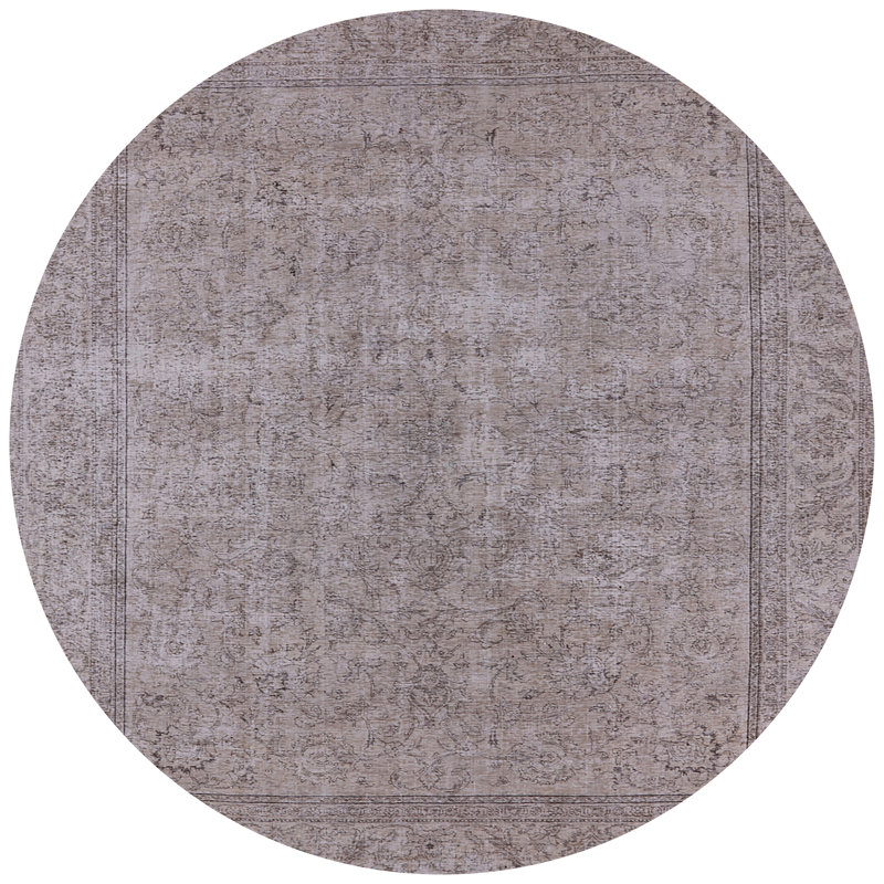 Tapis oriental gris Sherise, Rond 5 pi