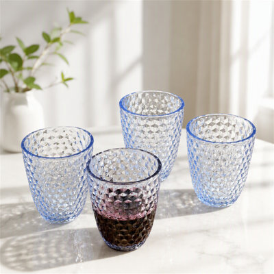 Acrylic Glasses Drinking Set of 4 (12oz)