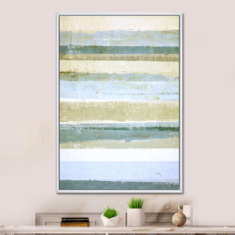 Art moderne gris et bleu II 2FL47753, H 32 po x l 16 po x P 1 po, Blanc