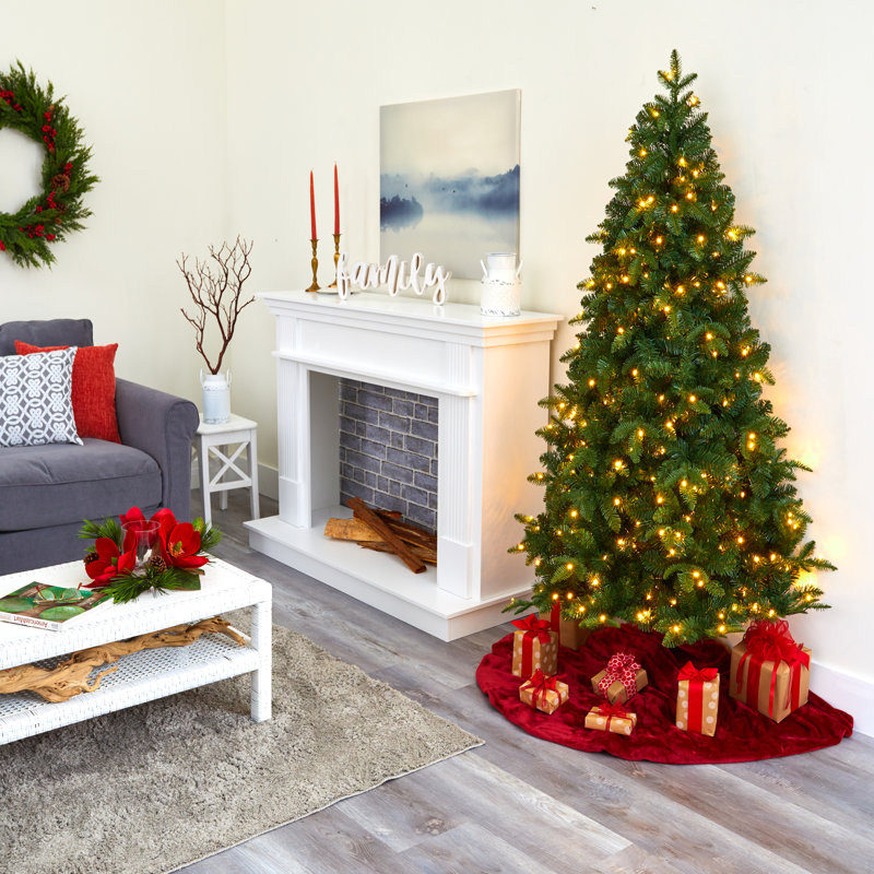 Lighted Artificial Christmas Tree, 6' H